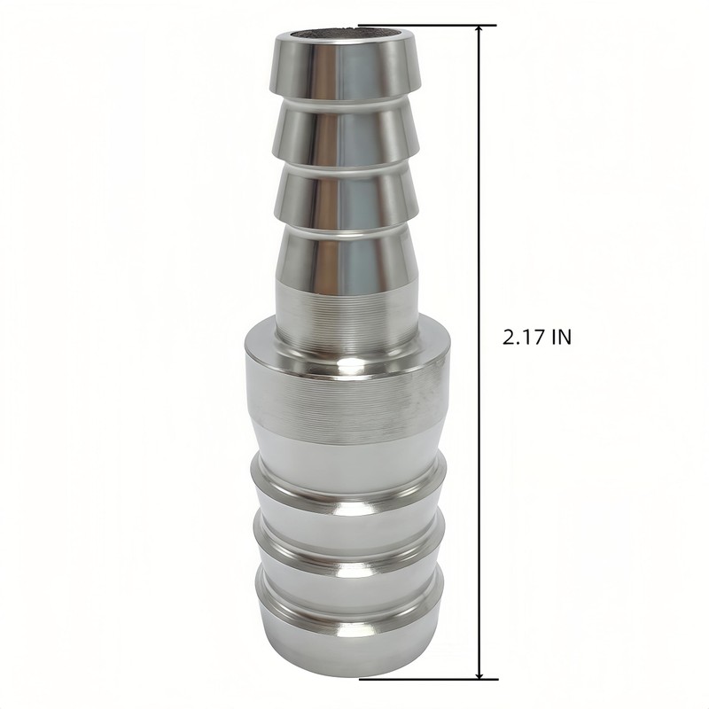 304 Stainless Steel Hose Barb Fitting Reducing Union 5/8" Barbed