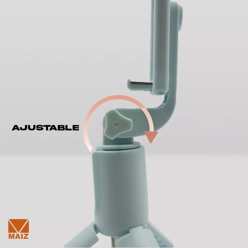 Maíz Baston Selfie Stick Tripie Luzled Control Remoto Bluetoth