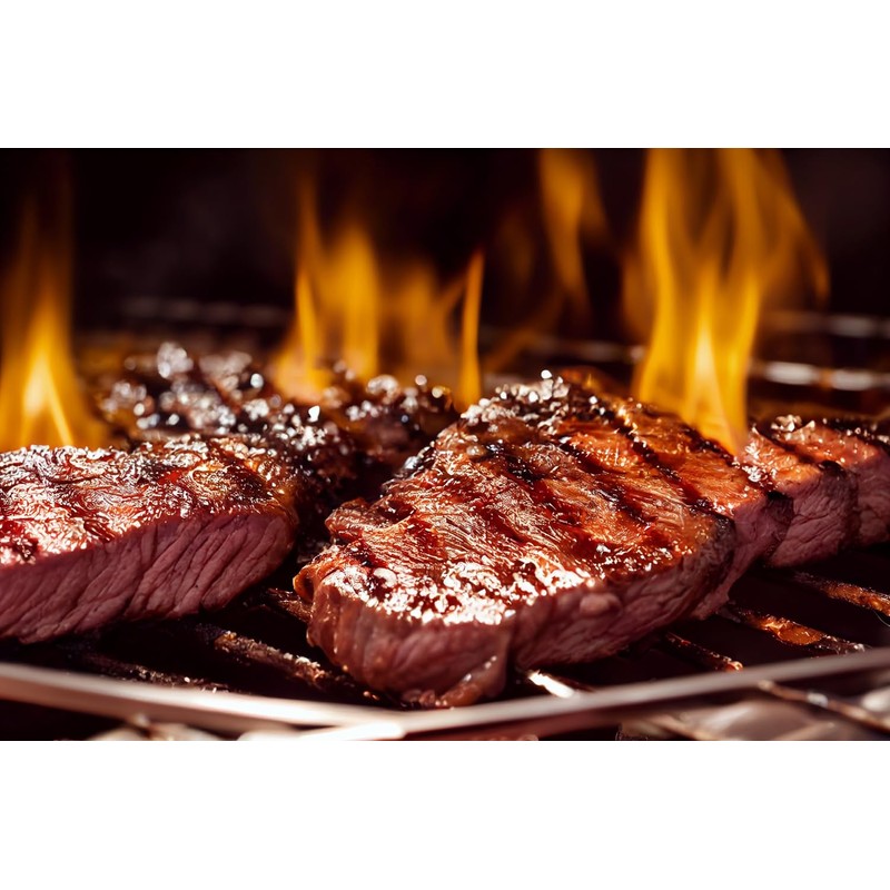 BullTek Handheld Fan with Crank Handle for BBQ Portable Outdoor