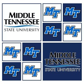 Spoonflower Middle Tennessee State University Logo Fabric by the Yard