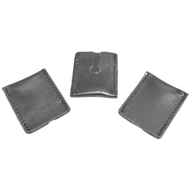 3 pack - Leather Double Edge Razor Head Sleeve - Protective Case - Fits All Safety Razor Heads