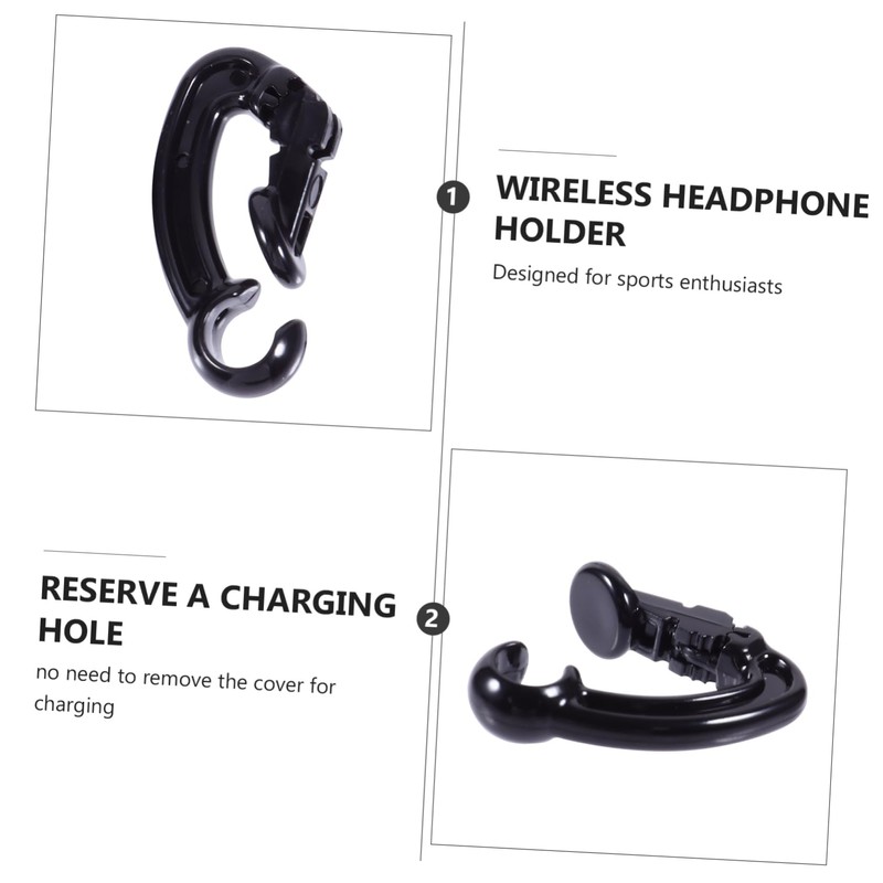 TEHAUX 2pcs Slip Earbud Clips for Lost Earphone Holders Secure