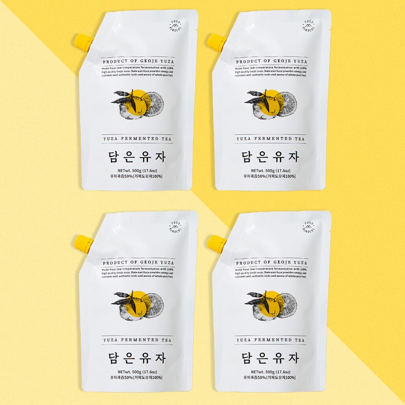 Jeju People Sell Partner Company [4 packs] Mondus filled citron