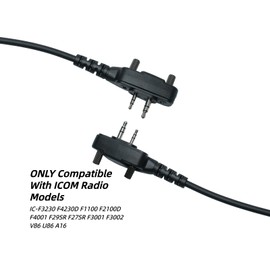HEOPBIRD HM-158LA Two-Way Speaker Mic Compatible with ICOM IC-F3001 F4001