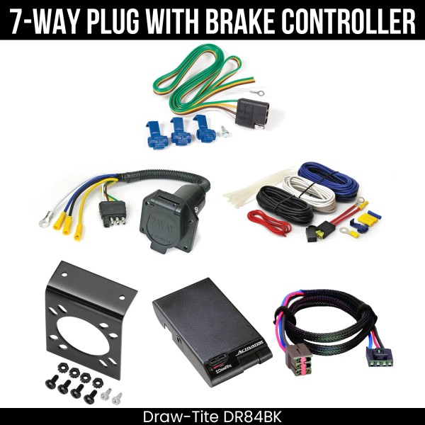 Draw-Tite DrawTite 7-Way Trailer Wiring Harness Kit + Brake Control