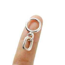 925 Sterling Silver Oval Pearl Necklace Shortener Enhancer, Necklace Clasp and Clasp Bracelet Clasp Lobster Clasp for Jewelry Making