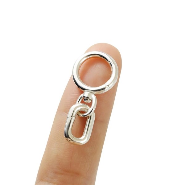 925 Sterling Silver Oval Pearl Necklace Shortener Enhancer, Necklace Clasp