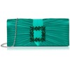 SwankySwans Women's Chloe Clutch Bag, Green