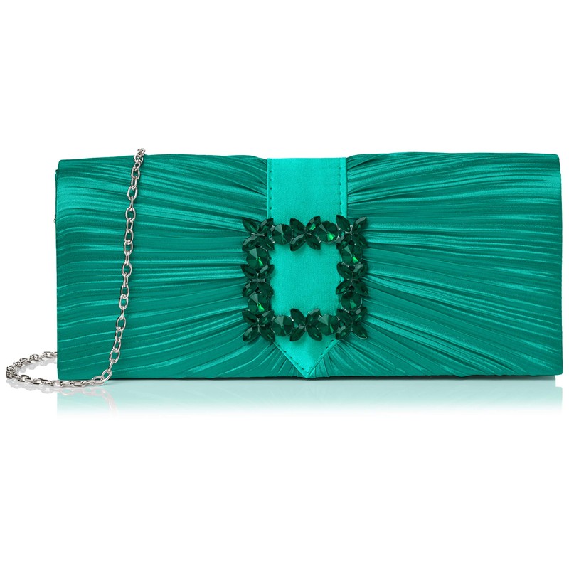 SwankySwans Women's Chloe Clutch Bag, Green