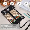 Watercolour Brush Canvas Pen Roll Bag Roll Pencil Case Pen