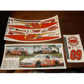 LoboGraphix Mike Wallace #09 MICCOSUKEE 2003 Dodge Intrepid 1/24th scale decals LoboGraphix
