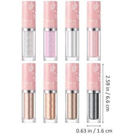 Angoily Kit de 8 Barras de Sombras de Ojos Brillantes Kit de Sombras de Ojos con Brillo