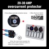 Xhtechnology Marine Boat Rocker Switch Panel,Waterproof 6 Gang Toggle Switch