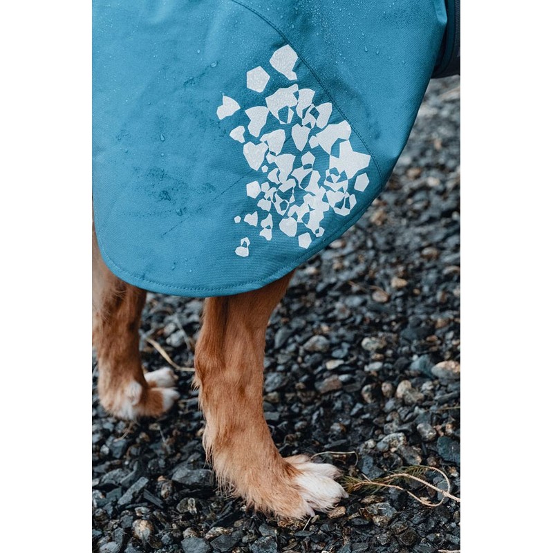 Hurtta Monsoon Coat, Dog Raincoat, Bilberry, 14 in