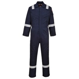 Portwest FR Antistatic Coverall Flame Resistant Overall Work Protection Retardent ASTM NFPA ARC 2, Navy, XXL