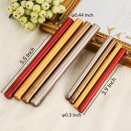 20PCS Standard Glue Gun Sealing Wax, Sealing Wax Sticks - Ideal for Wedding Invitations, Letters, Envelopes, Cards and Crafts, Work with Standard Glue Guns(Antique Bronze)