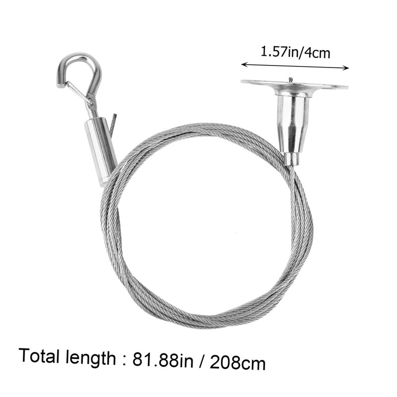 Operitacx 2 Pcs Adjustable Wire with Hook Hanging Rope for