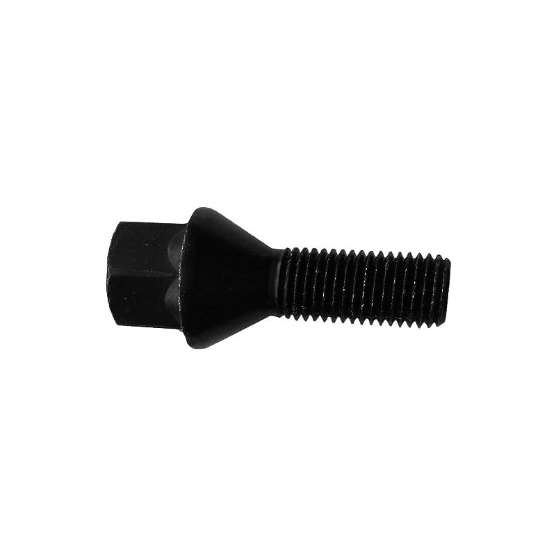 10 Wheel Bolts Wheel Bolts Taper Collar Black M12 x