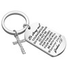ibiwe Cross Keychain Christmas Mens Stocking Stuffer for Women Men