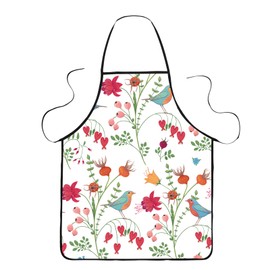 Floral Aprons for Women,Pioneer Woman Kitchen Stuff Cooking Kitchen Aprons for Women,Chef Apron,Smock Apron,Womens Cute Apron for Baking Barber Server Gardening Salon,Gifts for Women Mom Wife Grandma,