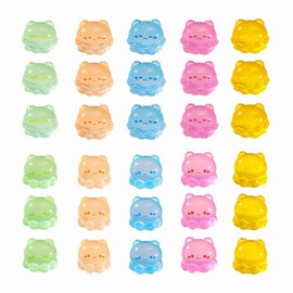 30 PCS Mini Resin Jellyfish, Mini Resin Animals Tiny Jellyfish Figurines Glow in the Dark, Miniature Figurine Luminous Ornaments for Garden DIY Craft Micro Landscape Car Aquarium Dollhouse Decoration