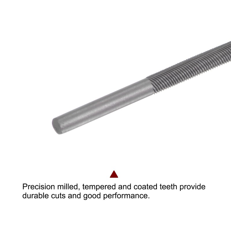 sourcing map 2pcs Chainsaw File, 9/64" (3.5mm) Round High Carbon