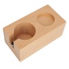 Wooden Coffee Tamper Station Stable Prevent Slip Coffee Tamper Holder