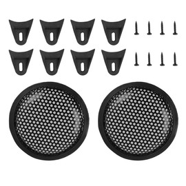 MACHSWON Car 2 Piece Grill Cover Mesh Protector Speaker Cover Woofer Subwoofer Grill 8 Inch
