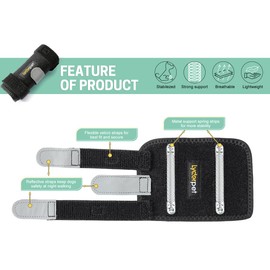 Lyderpet Dog Front Leg Brace Ankle Support for Forelilmb, Canine Dog Wrist Brace Splint, Protects Foreleg Carpus Joint Wounds Heals, Helps with Loss of Stability Caused by Arthritis