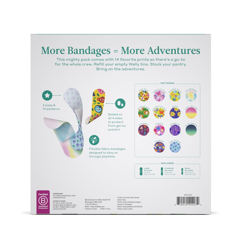 Welly Bandage Refill Ready Pack | FSA Eligible | Adhesive