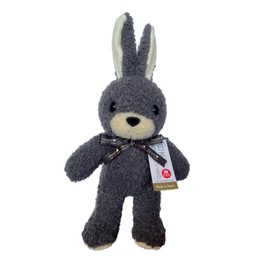 Limited Color, With Baby Heart Tag Ribbon, Medium Rabbit, Charcoal Gray, 13.8 inches (35 cm), Made in Japan, Stuffed Animal, Bunny, Birthday, Gift, Celebration