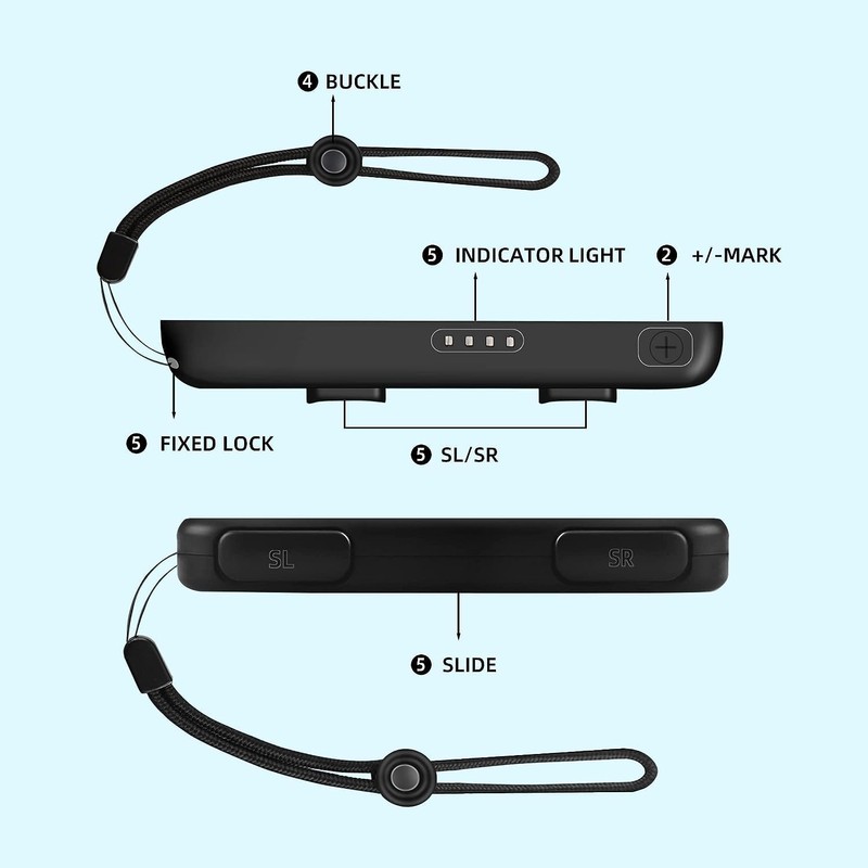 Joycon Wrist Strap for Switch Joycon 2 Pack, Joy Con