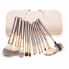 Glamza 12-Piece Champagne Brushes Set In Pouch1 Units