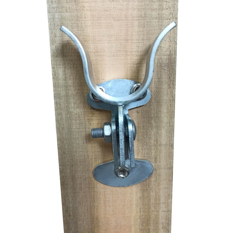 1-5/8" Flat Back Wall Mount Fork Gate Latch - Gate