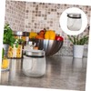 2Pcs Glass Jars with Airtight Lids for Kitchen Storage Clear