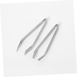 Alipis 2pcs Fish Bone Tweezer Hair Tweezers Fishbone Pliers Kitchen Tweezers Seafood Tools Tweazers Chicken Duck Clips Chicken Clips Tweezers for Fish Bones Tweasers Kitchen Pliers