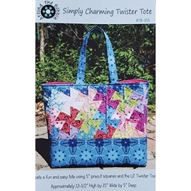 Simply Twisted Design Unisex's Tote Twister, Multicolor, 13.5" H x 15" W x 5" D