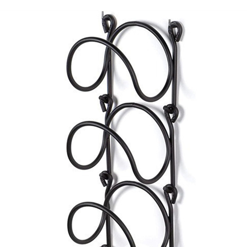 NOENNULL Wall Mounted Wine Racks Metal Wine Storage Shelf Wine