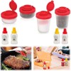 Jindizi 4PCS Salt and Pepper Shakers Sets,Plastic Airtight Spice Jar