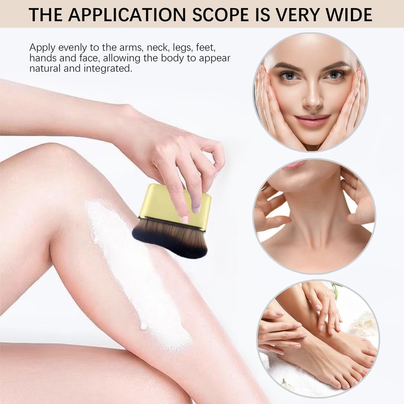 2pcs Self Tanner Brush Body Makeup Brushes Liquid Foundation for
