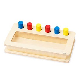[Natural Montessori] Montessori 教具 -- 3 Colors Cylinder Container -- Montessori Educational natyurarumontesso-ri Professional Supplies Wooden Educational Toys Wooden Puzzle Blocks Baby Baby 3 Colors Cylinder Container