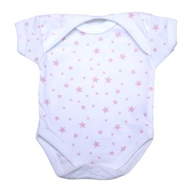 BabyPrem Premature Baby Girl Clothes Pack of 3 Twinkle Star Bodysuits Pink Vests Babygrow (3.5-5.5lbs)