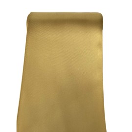 QIANF 4 inch Wide Solid Color No Fading Double Face Satin Ribbon Great for Chair Sash - 10 Yard (687-Gold)
