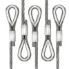 uxcell 200Pcs Aluminum Crimping Loop Sleeve for 3/32" Diameter Wire