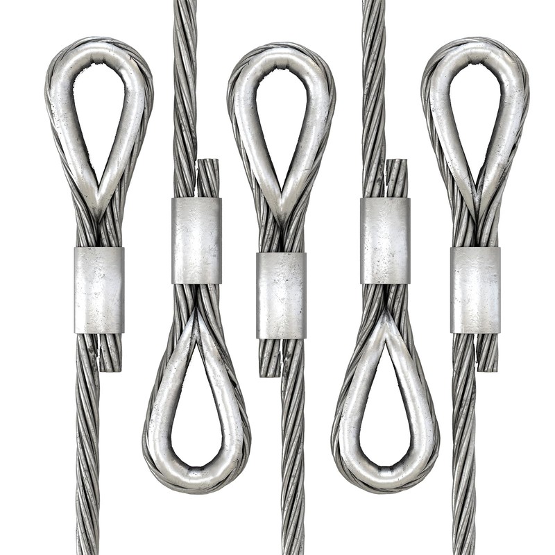 uxcell 200Pcs Aluminum Crimping Loop Sleeve for 3/32" Diameter Wire