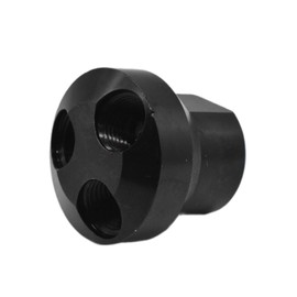 Interstate Pneumatics FPM44 Aluminum Round Manifold - 3 Way Outlet 1/4 Inch NPT Female