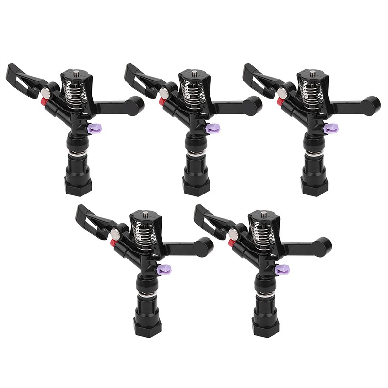 5Pcs 3/4in DN20 Female Thread Rotating Sprinkler Rocker Nozzle for