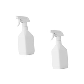 PACKOVE 2Pcs Plastic Spray Bottles for Cleaning and Gardening No Odor Watering Sprinklers Multi Purpose Mist Sprayers for Home Beauty Barber and Plant Care