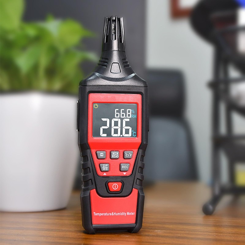 Meichoon Digital Temperature Humidity Meter Professional Thermometer Hygrometer with Dew