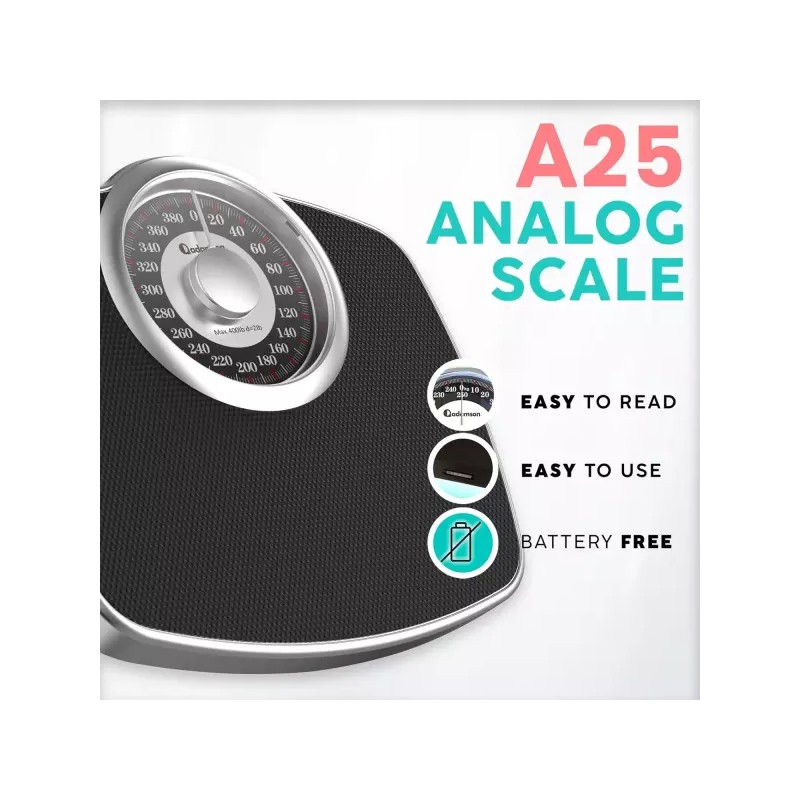 Adamson 아담슨 A25 체중계 - 최대 400파운드 12.4인치 x 10.2인치